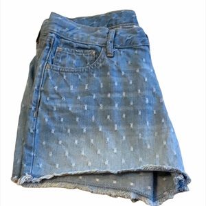 Old Navy Patterned Jean Shorts Size 6